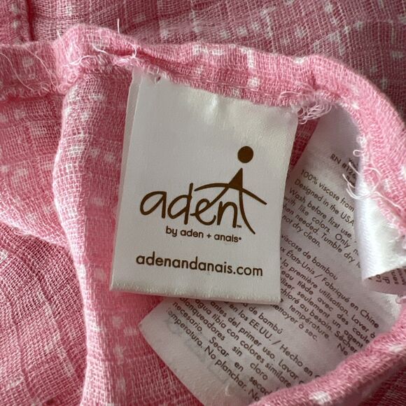 Aden & Anais Baby Swaddle Blanket Infant Newborn Pink White Bamboo Viscose - Picture 1 of 8